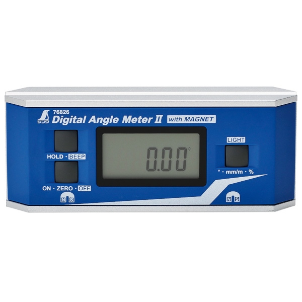 シンワ測定:デジタルアングルメーター II 防塵防水 マグネット付 76826