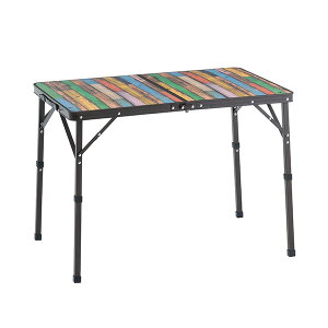 【あす楽】ロゴス(LOGOS) Old Wooden 丸洗いダイニングテーブル 9060 73188049