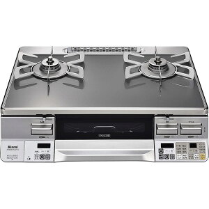 リンナイ ガステーブル LAKUCIE Prime(ラクシエプライム) 60cm幅グレーガラス 水なし両面焼きオートグリル 左強火力 都市ガス用 RTE65VAGPA-GL_13A