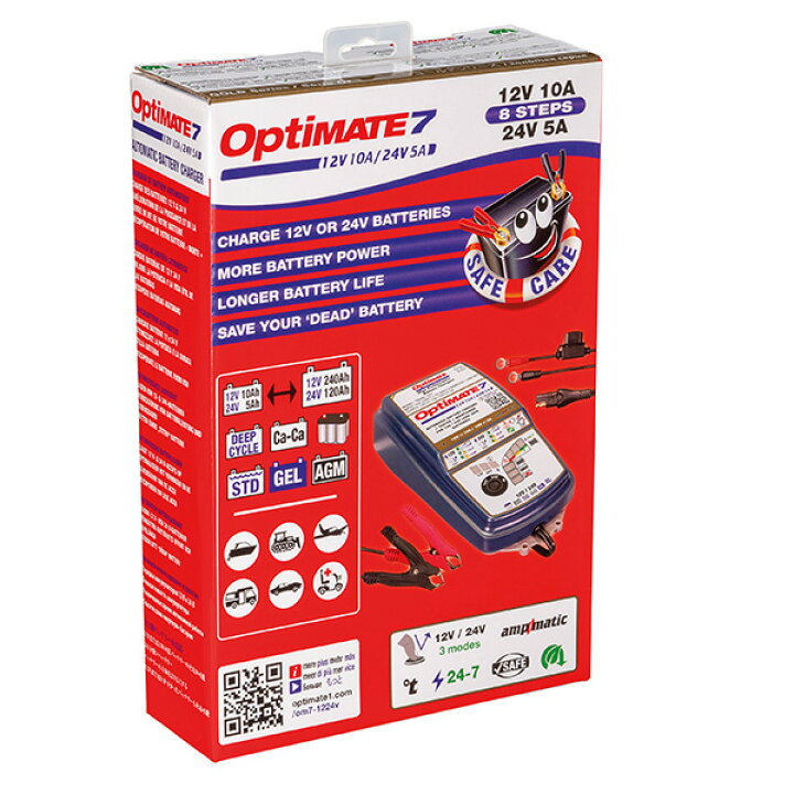 楽天市場】あす楽 TecMATE（テックメイト）:バッテリー充電器 OptiMate 