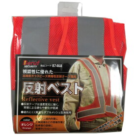 イチネンアクセス 反射ベスト ガラスビーズ 橙　 00087468 イチネンアクセス 87468 反射 ベス