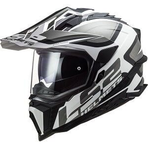 LS2 HELMETS 【国内正規品】EXPLORER F MATT BLACK WHITE Sサイズ 407012102S
