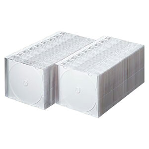 �T�����T�v���C Blu-ray�EDVD�ECD�P�[�X�i�X�����^�C�v�E100���Z�b�g�E�z���C�g�j FCD-PU100MWN