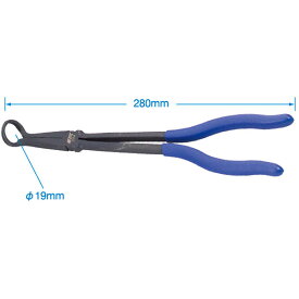 【メーカー直送】JTCオートツールズ ロングホースグリッパー 先端:φ19mm JTC3314