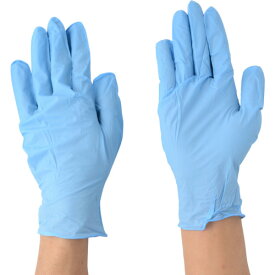 川西工業:ニトリル使いきり手袋 100枚入 ブルー 2037-L オレンジブック 8290505