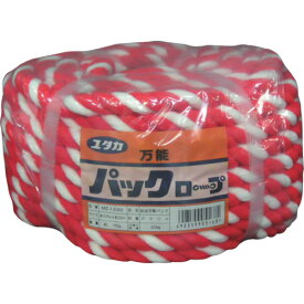 ユタカメイク:アクリルロープ万能パック 12φ×20m 紅白 MZ1220 MZ1220 オレンジブック 8291521