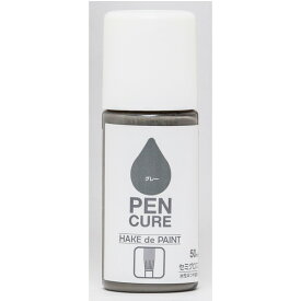 【地域制限有】【メーカー直送】ニッペホームプロダクツ ペンキュア HAKE de PAINT 水性半つや多用途塗料 50ml セミグロスグレー 4976124352720
