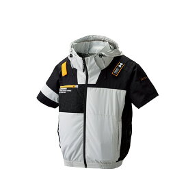 アタックベース ハマー 空調風神服 チタン フード付き 半袖 ブルゾン フルハーネス対応 09905 サイドファン HUMMER 空調服 作業服 冷房服 冷却服 ウェア単品 ファンなし