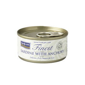 【FISH4CATS】フィッシュ4キャット缶詰「イワシ＆アンチョビ」SARDINE WITH ANCHOVY 【70g】