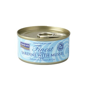 �yFISH4CATS�z�t�B�b�V��4�L���b�g�ʋl�u�C���V���΃C�L�vSARDINE WITH MUSSEL�y70g×10�ʓ���z