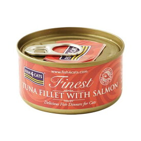 【楽天1位】 【FISH4CATS】フィッシュ4キャット缶詰「ツナ＆サーモン」TUNA FILLET WITH SALMON 【70g】