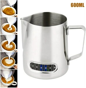 �~���N�W���O ���x�v�t�� 600ml �~���N�|�b�g �~���N�s�b�`���[ ���e�A�[�g�p 304�X�e�����X�� ���x�ڐ���t�� �~���N�A���ăs�b�`���[ �h�����N�s�b�`���[ �ϔM �R�[�q�[�p�i