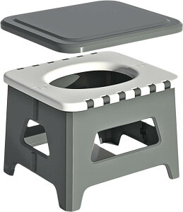 携帯トイレ 簡易トイレ 軽量化を追求した ポータブルトイレ 非常用トイレ 防災トイレ 防災グッズ 耐荷重150kg 洗浄シンプルなトイレのケア/災害/災害/災害/車のポータブルトイレスツール、