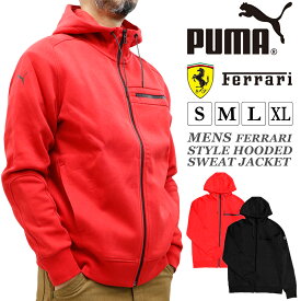 P | プーマ メンズ アウター モータースポーツ PUMA コラボ コレクション FERRARI LS 531768 フーデッドスウェットジャケット スタイル | スポーツウェア ストリート トレーニング ジム フィットネス ランニング アウトドア