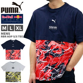 P | プーマ メンズ トップス モータースポーツ PUMA コラボ コレクション RBR レッドブルレーシング 533261 半袖 Tシャツ AOP | スポーツウェア ストリート トレーニング ジム フィットネス ランニング アウトドア