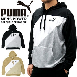 プーマ メンズ トップス トレーニング PUMA 690820 パーカー POWER COLORBLOCK HOODIE | スポーツウェア ランニング ジム フィットネス ランニング アウトドア