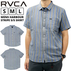 ルーカ メンズ トップス カジュアル RVCA BB041134 半袖 シャツ HARBOUR STRIPE | サーフ