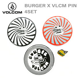 ボルコム ユニセックス メンズ レディース ACC カジュアル VOLCOM BURGER X D6741700-D6741701 缶バッチ ピンバッジセット |