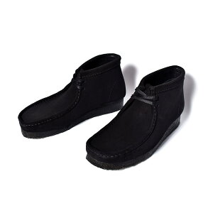 Clarks Wallabee Boot "Black Suede" N[NX r[ u[c V[Y (  C XG[h boots Y fB[X EBY 26155517 )