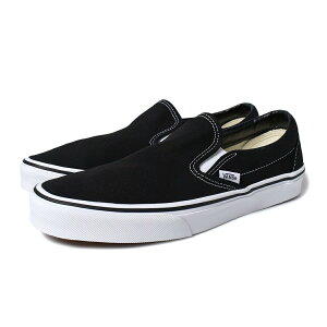 VANS oY NVbN Xb| Xj[J[ CLASSIC SLIP-ON "BLACK WHITE" ( @Y  ubN Y fB[X Ki VN000EYEBLK )