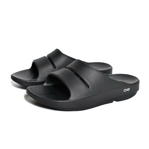 OOFOS OOahh "BLACK" E[tHX E[A[ T_ ( Ki SANDAL XCh SLIDE  ubN Jo[T_ r[`T_ Y fB[X EBY 2000020050211 )