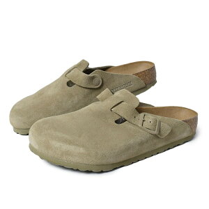 BIRKENSTOCK rPVgbN {Xg XG[h T_ BOSTON SUEDE ( REGULAR FIT ) Faded Khaki J[L 1025788