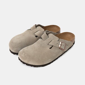 BIRKENSTOCK BOSTON SOFT FOOTBED SUEDE ( NARROW FIT ) TAUPE rPVgbN ( XG[h Y fB[X EBY T_ NbO T{ sandal mule x[W uE F 60463 )