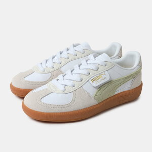 【15時までのご注文で即日発送!!】PUMA プーマ パレルモ レザー スニーカー PALERMO LTH White-Vapor Gray ( ローテク 白 ホワイト グレー メンズ レディース ウィメンズ 396464-18 )