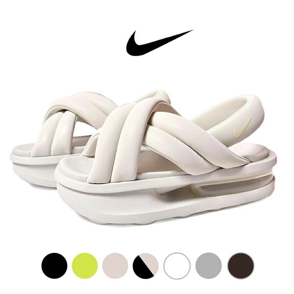 NIKE ナイキ ウィメンズ エアマックス アイラ サンダル W AIR MAX ISLA LIGHT BONE BLACK SAIL BLACK VOLT Light Iron Ore SUMMIT WHITE CREAM  ( koko ココ SANDAL 厚底 ベージュ 白 ホワイト 黒 ブラック 緑 チューブ おしゃれ かわいい レディース ウィメンズ )