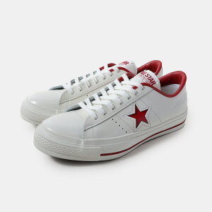 CONVERSE Ro[X X^[ Xj[J[ ONE STAR J WHITE/RED ( { MADE IN JAPAN zCg  bh  Y CT 32346512 )