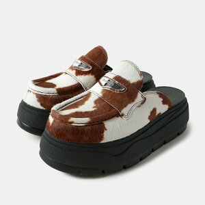 【お買い物マラソン限定クーポン配布中!!】NIKE ナイキ ウィメンズ ジョーダン ミュール サンダル ローファー W JORDAN LOAFER MULE SE COW PRINT BROWN/WHITE/BLACK ( カウプリント 厚底 レディース ハラ