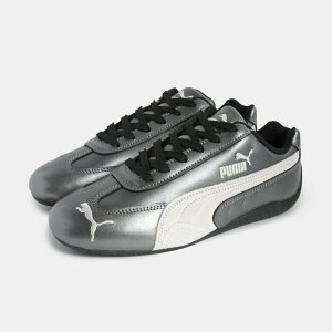 【お買い物マラソン限定クーポン配布中!!】PUMA プーマ スピードキャット メタリック スニーカー SPEEDCAT METALLIC WARM WHITE ( シルバー ホワイト 白 レディース ウィメンズ 韓国 薄底 ぺたんこ 4
