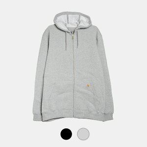 CARHARTT J[n[g XEFbg p[J[ t[fB[ [YtBbg ~bhEFCg tWbv Vc LOOSE FIT MIDWEIGHT FULL-ZIP SWEATSHIRT BLACK GRAY ( gbvX TOPS Y fB[X K122 )