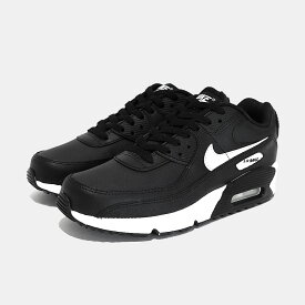 NIKE ナイキ エアマックス 90 スニーカー Air Max 90 LTR GS BLACK/WHITE ( ブラック 黒 ホワイト 白 レディース 厚底 CD6864-029 )