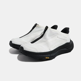 HOKA ONE ONE ホカオネオネ U PROJECT TRANSPORT FROST/BLACK プロジェクトトランスポート スニーカー ( 白 ホワイト センター ジップ ZIP スリッポン ブーツ 機能性 レディース ウィメンズ 履きやすい 1162850-FLCK )