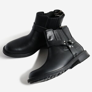 [15܂ł̂őII]Schott Vbg oCNu[c TChSAu[c U[ Ou[c u[c Leather ring boots BLACK ( ubN  U[V[Y {v VRv { V[