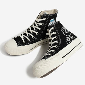 CONVERSE Ro[X zɁI ς񂿂イ R{ ObY I[X^[ Xj[J[ ALL STAR PLTS OG HI / KAWAISOUNI! BLACK ( fB[X EBY 31316600 )