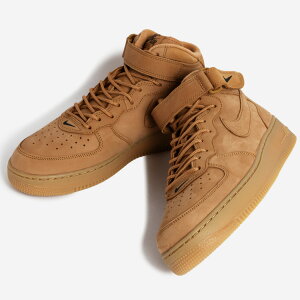 NIKE iCL GA tH[X 1 ~bh Xj[J[ AIR FORCE 1 MID '07 PRM QS FLAX ( tbNX x[W EB[g Y fB[X 715889-200 )