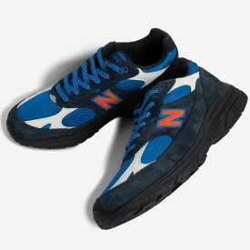 KITH × NEW BALANCE ニューバランス 993 キス コラボ スニーカー U993MG MADISON SQUARE GARDEN ( ブラック ブルー 黒 青 メンズ 990 991 992 )