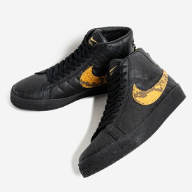 【15時までのご注文で即日発送！！】NIKE シュプリーム × ナイキ SB ズーム ブレーザー ミッド BLAZER MID × SUPREME BLACK/BLACK ( ブラック ブレイザー パイソン コラボ メンズ DV5078-001 )