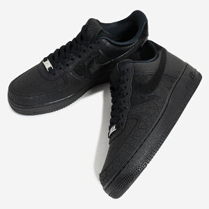 �C�O���� NIKE �i�C�L �G�A�t�H�[�X 1 ���[ �X�j�[�J�[ AIR FORCE 1 LOW VARIOUS BLACK MATERIALS ( ���{������ �u���b�N HQ1977-001 )