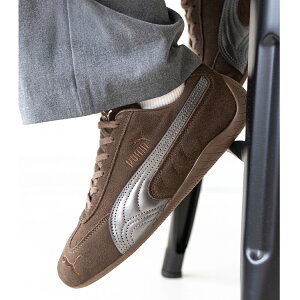 PUMA �v�[�} SPEEDCAT LUX �X�s�[�h�L���b�g ���N�X ���b�N�X �X�j�[�J�[ CHOCOLATE/GUM ( �u���E�� ���F ���� �؍� �V���o�[ 408198-01 )