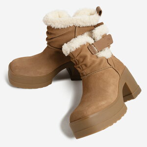 UGG MOXY PULL ON CHESTNUT �A�O ���� ���N�V�[ �v���I�� �u�[�c ( �`�F�X�i�b�c �x�[�W�� �V�[�v�X�L�� �q�[�� �x���g ���f�B�[�X 1171476-CHE )
