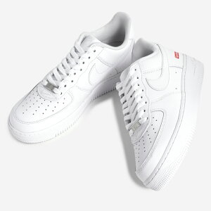 NIKE AIR FORCE 1 LOW / SUPREME WHITE × RED �i�C�L �G�A�t�H�[�X 1 �V���v���[�� �X�j�[�J�[ ( �� �z���C�g AF1 �{�b�N�X���S �R���{ �����Y CU9225-100 )