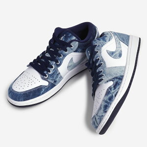 �C�O���� NIKE AIR JORDAN 1 LOW SE Washed Denim �i�C�L �G�A �W���[�_�� ���[ �X�j�[�J�[ ( ���{������ �f�j�� �E�H�b�V���h �u���[�` �W�[���Y �����Y CZ8455-100 )