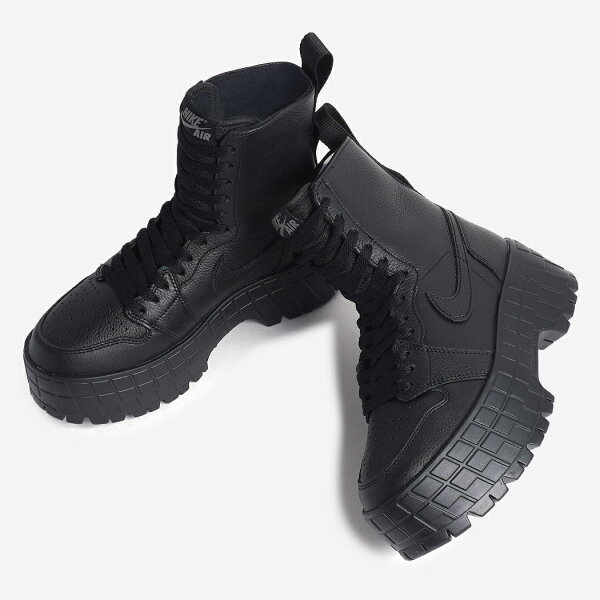 NIKE WMNS AIR JORDAN 1 BROOKLYN "BLACK" ナイキ ウィメンズ エアジョーダン ブルックリン スニーカー ( 黒 厚底 ブーツ ロング AJ1 レースアップ レディース ウィメンズ FJ5737-001 )