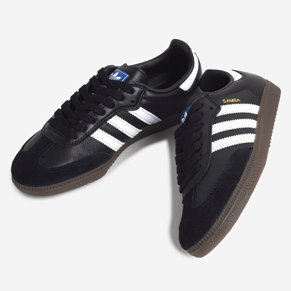 adidas SAMBA ADV ”BLACK WHITE” アディダス サンバ スニーカー ( 黒 ブラック 白 ホワイト ガムソール レザー スケーター OG ローテク スケート IE3100 )