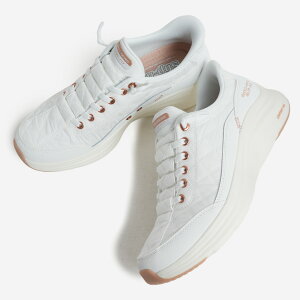 SKECHERS �X�P�b�`���[�Y �R���c�A�[�t�H�[�� �X�j�[�J�[ CONTOUR FOAM WHITE/ROSE GOLD ( �z���C�g �� ���f�B�[�X �X���b�v�C���Y �n���Y�t���[ �����₷�� �E�������ȒP 150413WTRG )