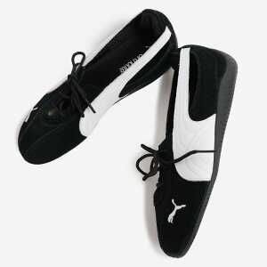PUMA �v�[�} ���� �X�s�[�h�L���b�g �o���G �V���[�Y �X�j�[�J�[ SPEEDCAT BALLET NOVA WNS PUMA BLACK PUMA WHITE ( �� ���f�B�[�X Y2K �E�B�����Y 408340-02 )
