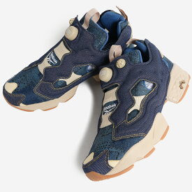 REEBOK リーボック インスタポンプ フューリー スニーカー INSTAPUMP FURY 94 INDIGO DENIM BEIGE ( デニム ジーンズ メンズ レディース 100245176 )
